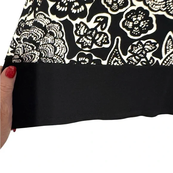 J. Jill Black/White Print Sleeveless Top   SMALL    #Z - Picture 4 of 8